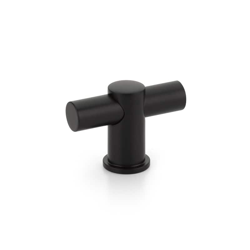 Schaub and Company Fonce 2" Long Euro Modern Urban "T" Bar Cabinet - Matte Black