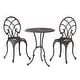 preview thumbnail 1 of 11, Charleston Aluminum Copper Bistro Set by Christopher Knight Home Copper