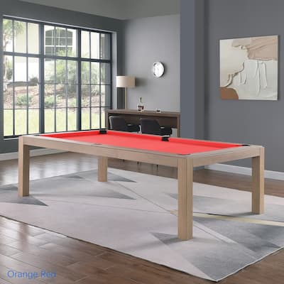 Olivia Driftwood Ash 7ft Billiard Slate Pool Table with Dining TOP