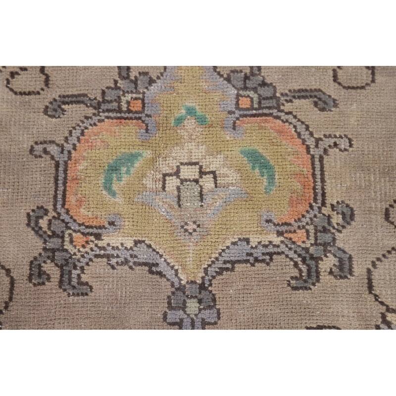 Over-Dyed Tabriz Persian Vintage Area Rug Hand-Knotted Wool Carpet - 9'7" x 12'3"