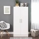 preview thumbnail 26 of 26, Bedroom Armoire Wardrobe Cabinet with Hanging Rail - 65'' H X 32'' W X 24.5'' D White