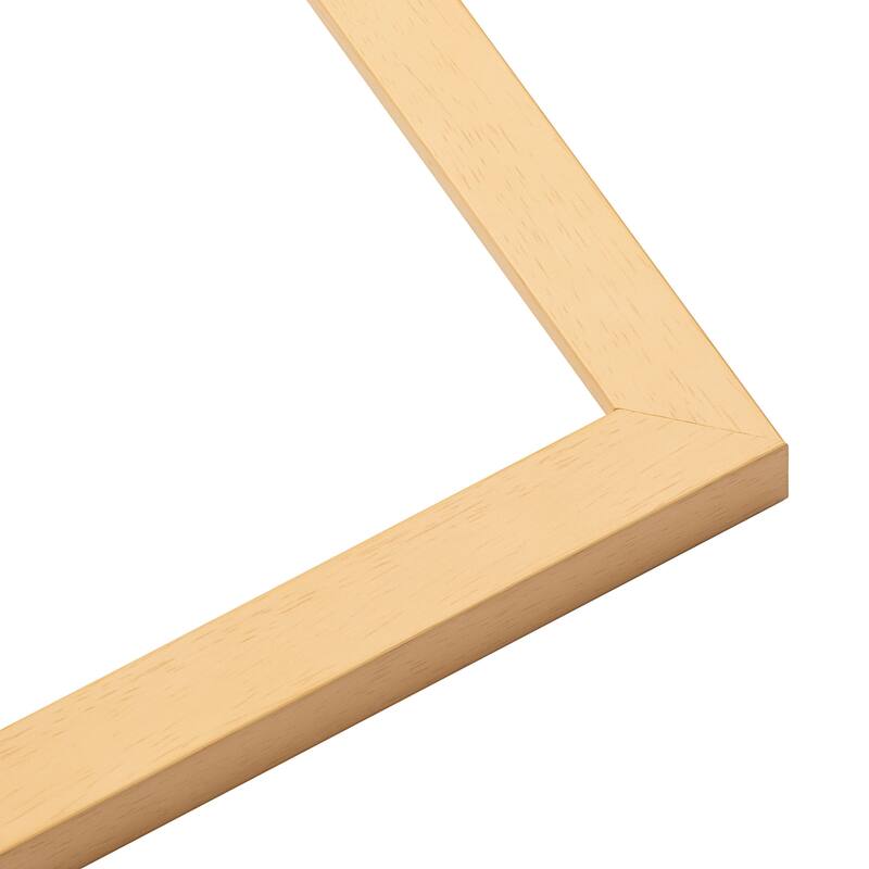 10x10 Natural Wood Picture Square Frame - UV Acrylic, Foam Board Backing, Hanging Hardware - Holds 10x10 Photo