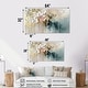 preview thumbnail 13 of 12, Designart - Gold Floral Brushstroke Abstract Painting - Flowers Canvas Wall Art Set - Oversized Traditional Wall Decor