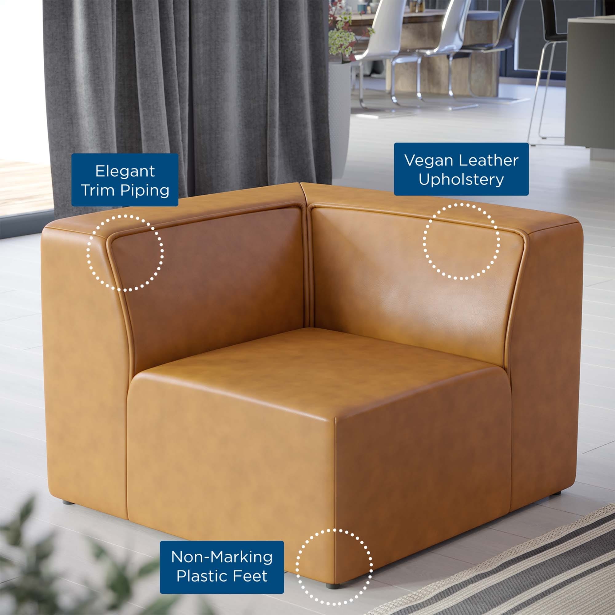 Mingle Vegan Leather Corner Chair On Sale Bed Bath Beyond