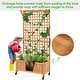 preview thumbnail 12 of 11, Yaheetech 72"H Wood Planter Raised Bed with Trellis Free Standing Planter Box for Garden Yard
