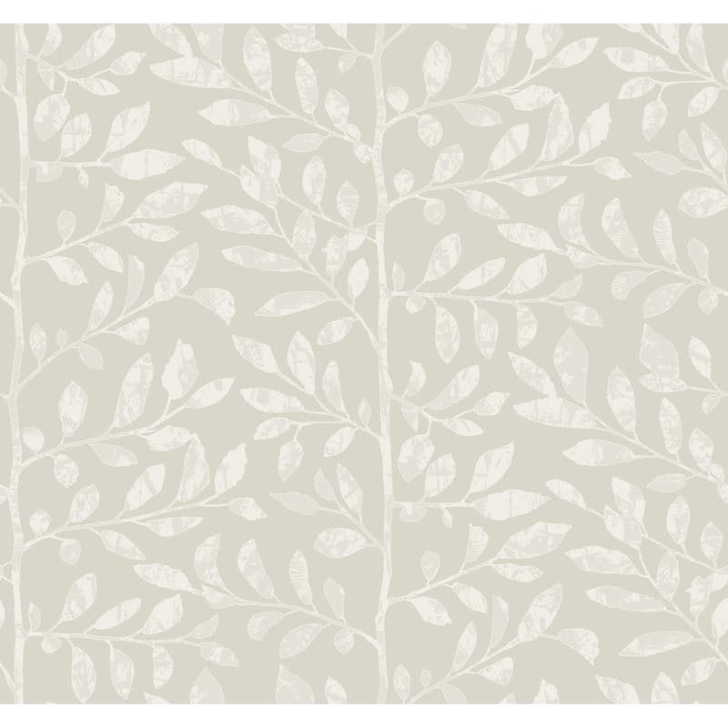 A-Street Prints Sagecrest Light Grey Sapling Wallpaper