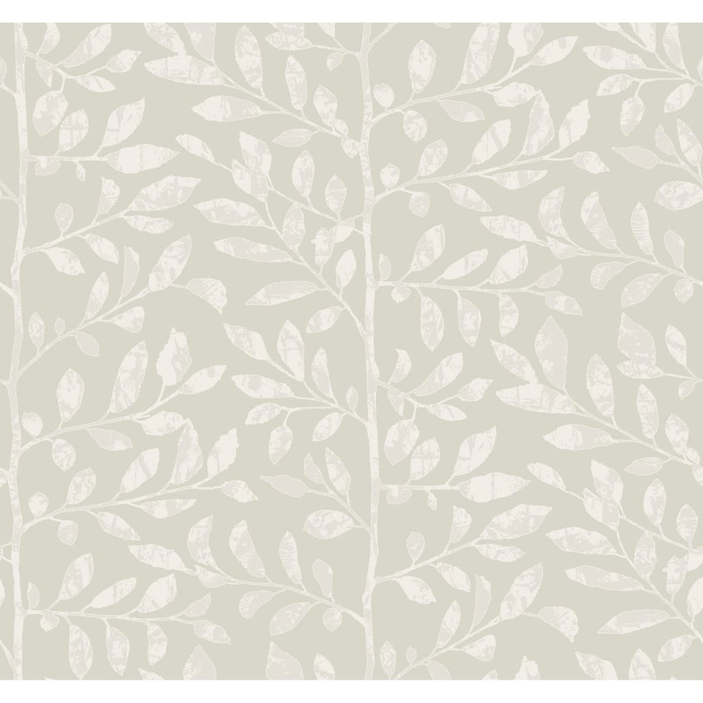 A-Street Prints Sagecrest Light Grey Sapling Wallpaper