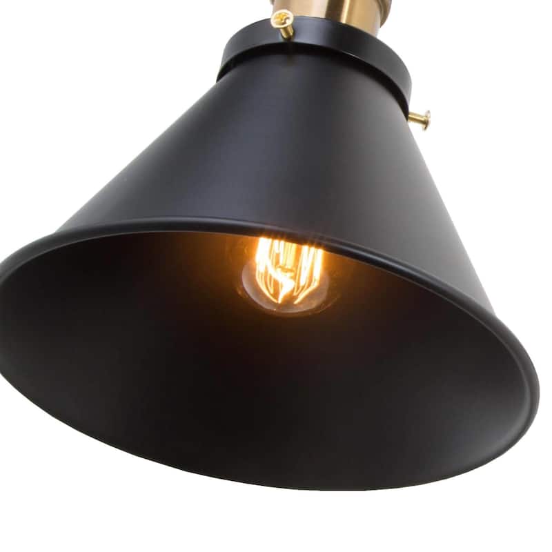 Carbon Loft Modern Black Gold Swing Arm Lights Wall Sconces for Bedroom