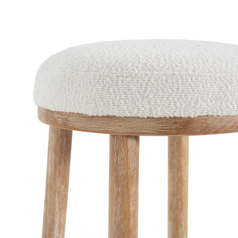 Christopher Knight Home - Riven Natural Rubberwood 27.36" Bar Stool Set