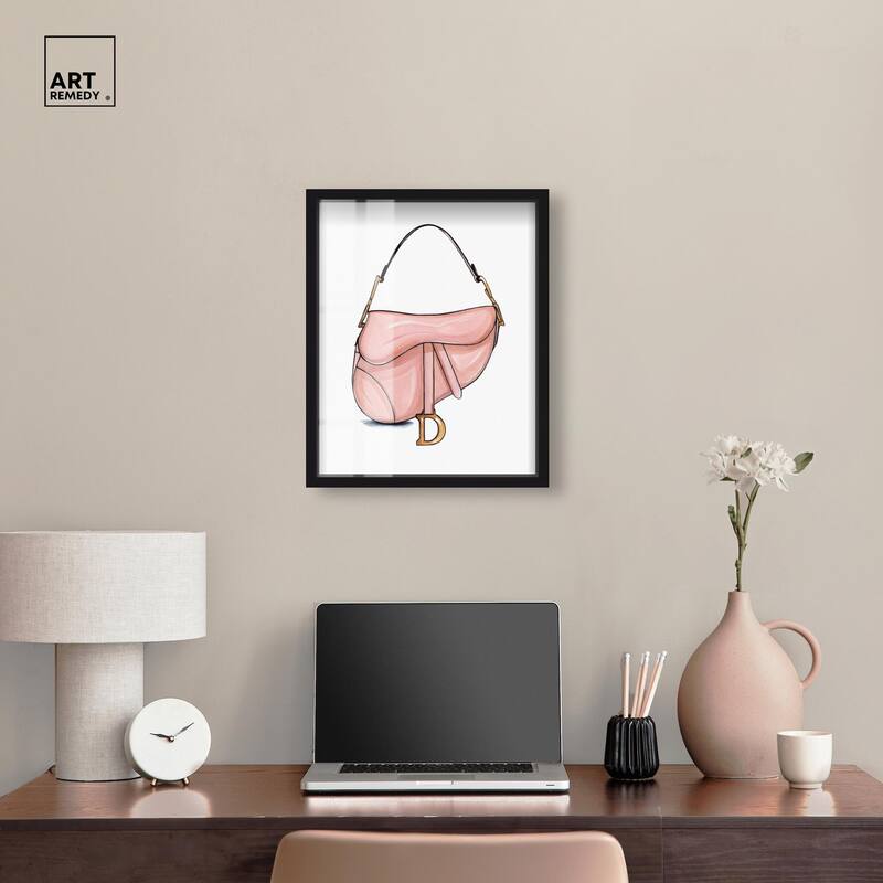 Doll Memories - Blush Pink Bag Shadowbox by Art Remedy