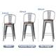 Andeworld farmhouse bar stools ,counter height bar stools set of 4 - Set of 4