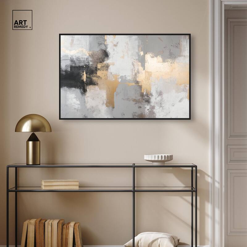 Gilded Gray II Canvas by Art Remedy