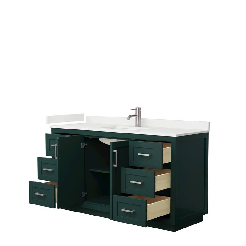 Miranda 60-inch Single Vanity, Quartz Top