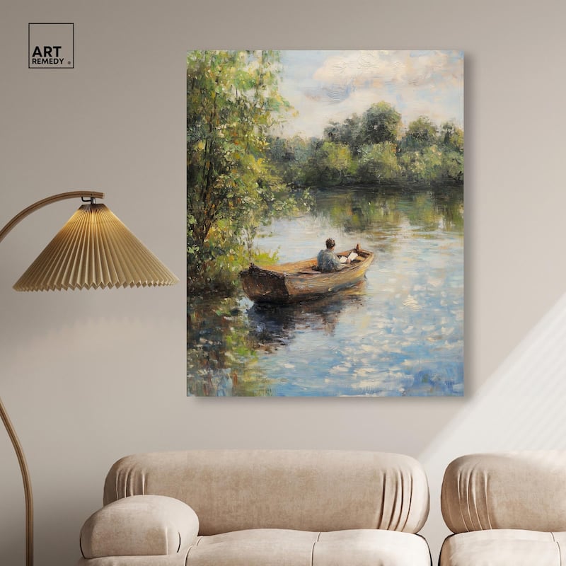 Lost in Thought Canvas by Art Remedy, Gallery Wrapped
