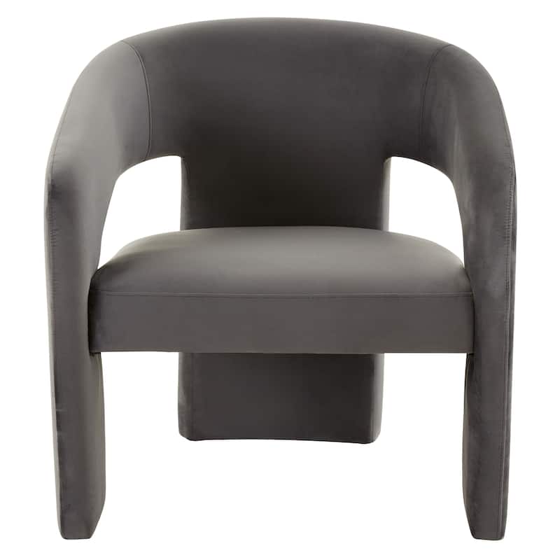 SAFAVIEH Couture Roseanna Modern Accent Chair - 28.5 IN W x 27.2 IN D x 30.7 IN H - Grey