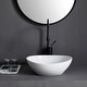 preview thumbnail 6 of 9, Eridanus 16" Oval Ceramic Bathroom Vessel Sink Wash Basin