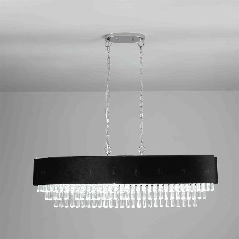 Modern Crystal Chandelier for Living Room - Transparent