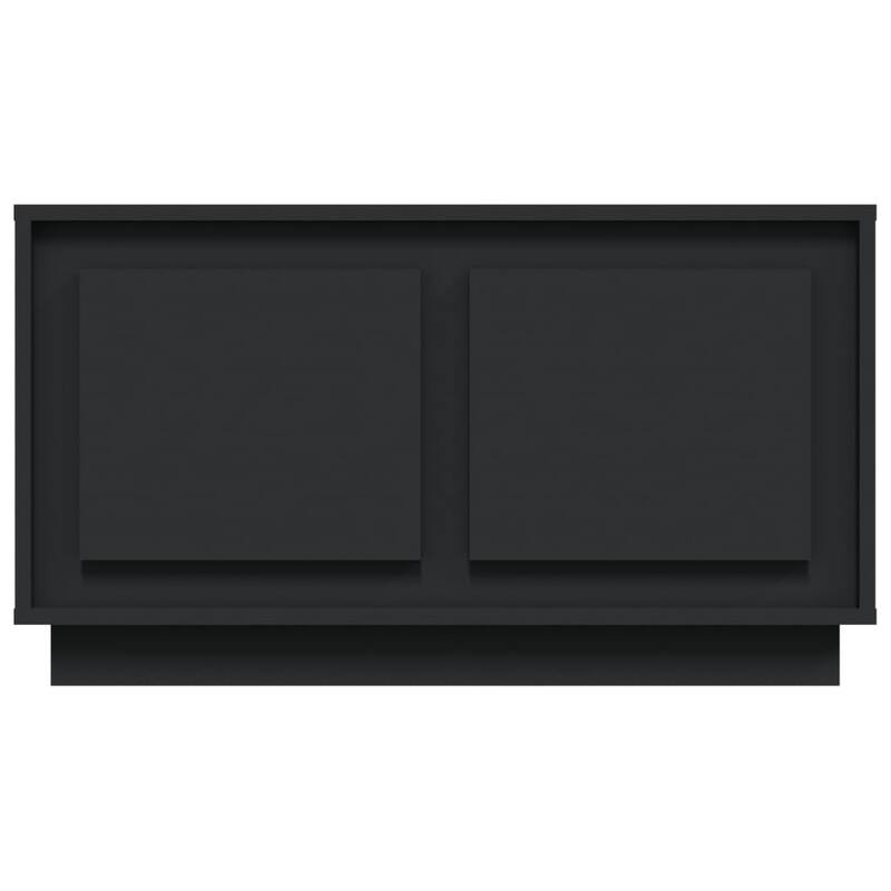 vidaXL TV Cabinet Black Engineered wood Standard TV Cabinet - 13.8 x 31.5 x 17.7 in