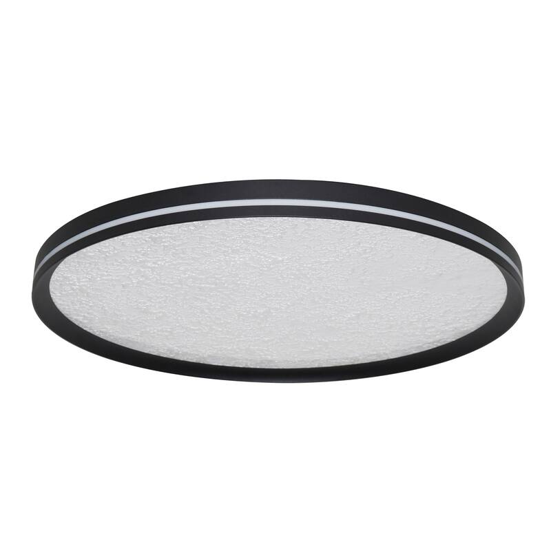 Artcraft Luna Integrated LED Flush Mount - Black