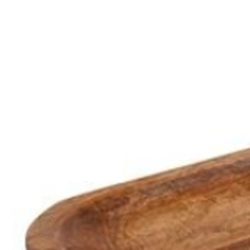 HomeRoots 30" Natural Solid Wood Oval Dough Bowl - 30.00 in. x 6.00 in. x 2.50 in.