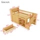 preview thumbnail 20 of 18, Twin Size Wooden Kids Loft Bed Frame with LED Lights, Drawers, Stairs