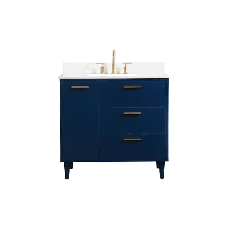 Elegant Lighting VF47036M-BS Baldwin 36" Free Standing Single Basin