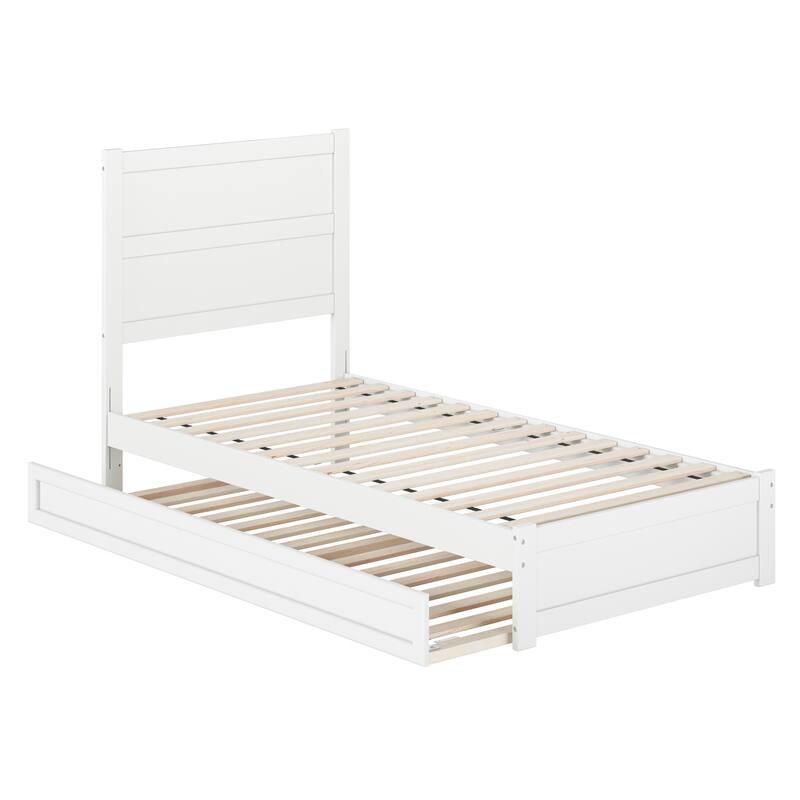Aveline Wood Platform Bed with Matching Footboard & Trundle