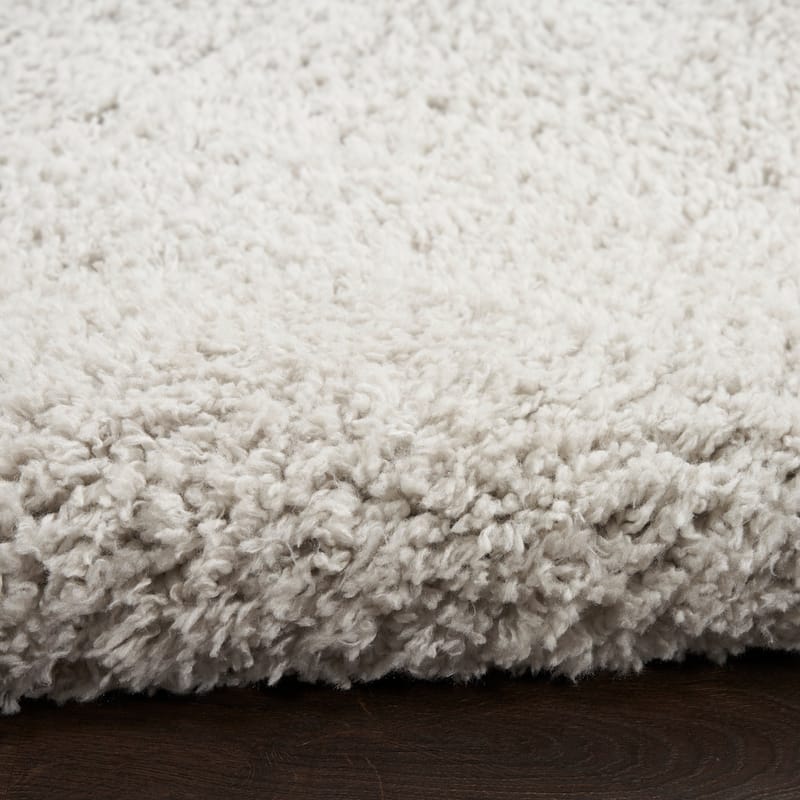 Nourison Modern Shag Indoor only Grey Solid Area Rug