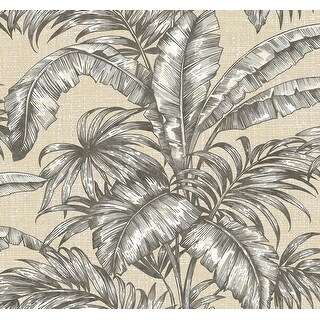 Seabrook Designs Esme Conservatory Palm Unpasted Wallpaper - 27 in. W x ...