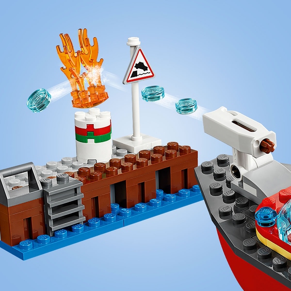 Lego dock top side fire