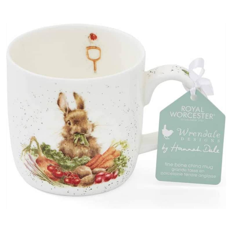 Royal Worcester Wrendale Designs Mug Woodland Creatures - 14 Ounces - Grow Your Own (Hare)