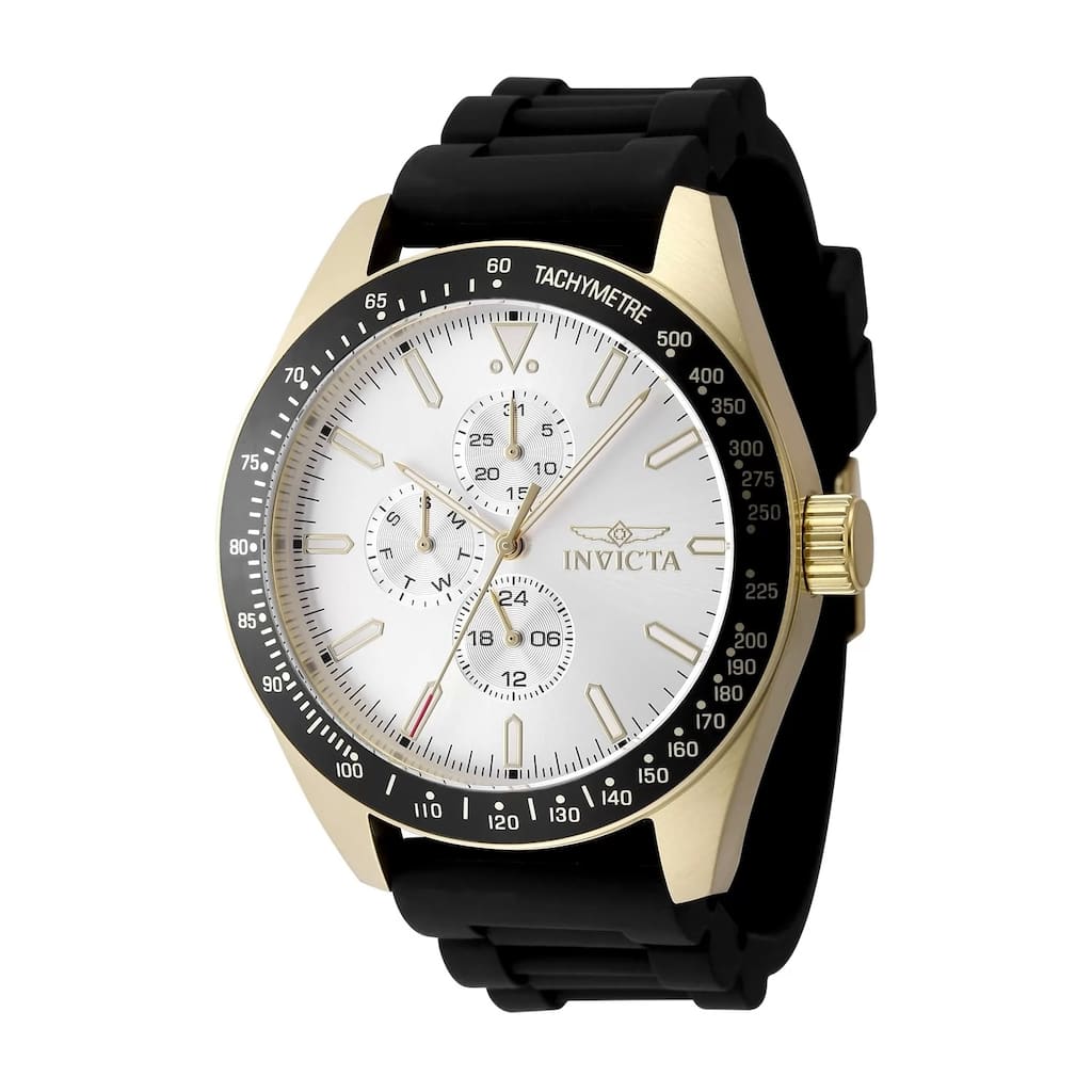 Invicta Men's 48857 Aviator Quartz VH67 Silver Dial Watch