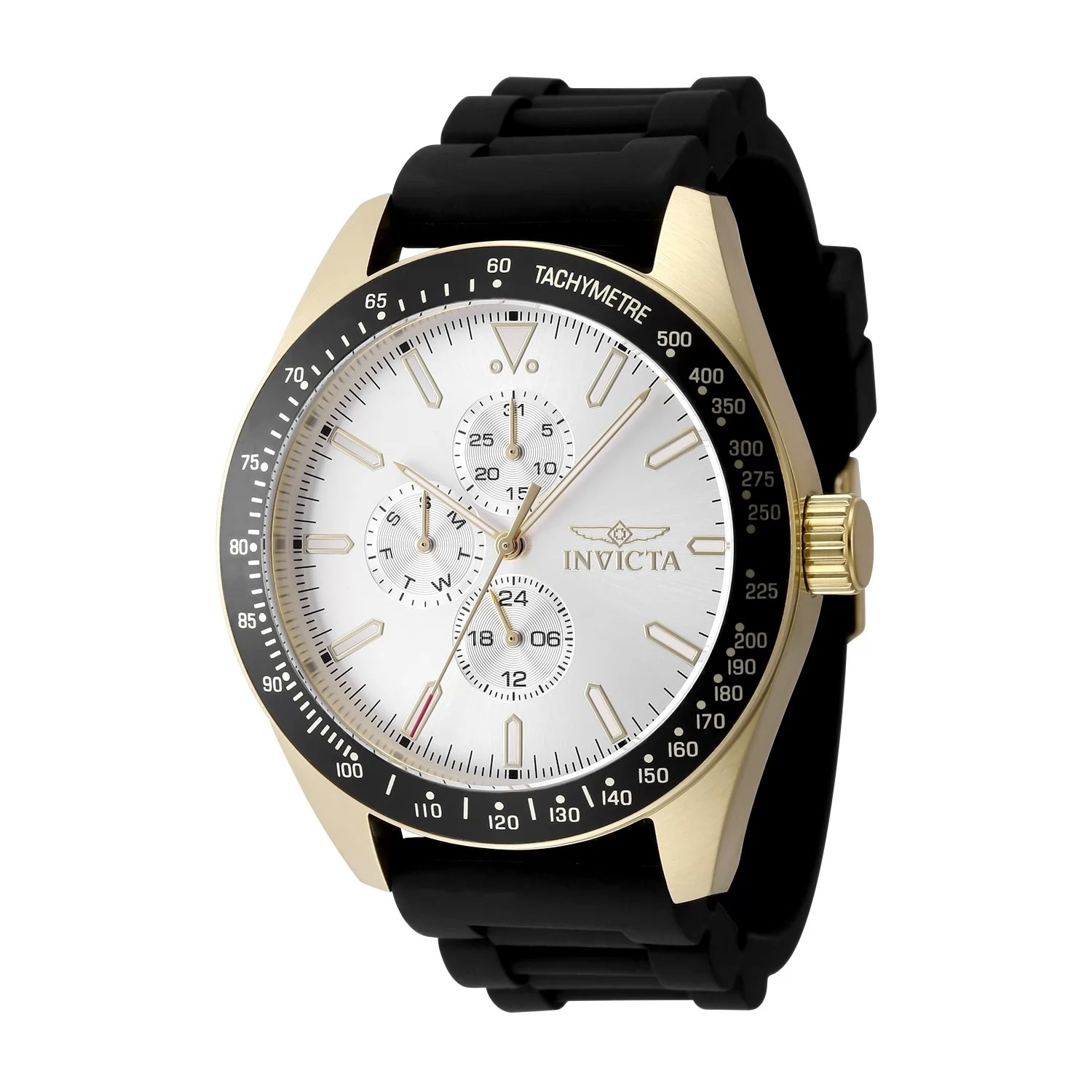 Invicta Men's 48857 Aviator Quartz VH67 Silver Dial Watch