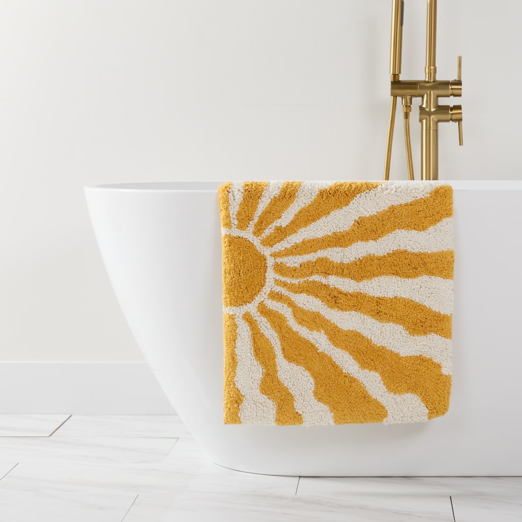 Becky Cameron 100% Cotton Modern Patterned Bath Mat