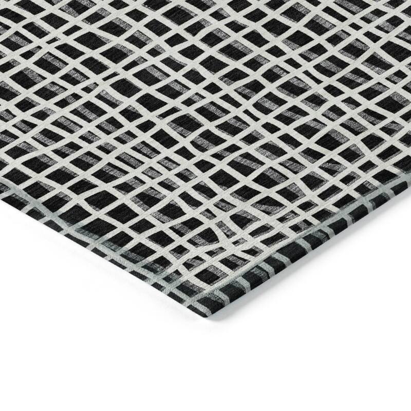 Machine Washable Indoor/ Outdoor Chantille Modern Abstract Rug