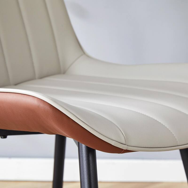 Dining Room Smooth Line Design Dining Chair Set - Four Pieces Kitchen Side Chair Armless Side Chair