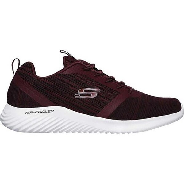 mens burgundy skechers