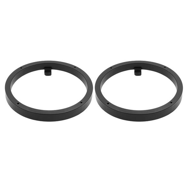 Shop Unique Bargains Auto Car Black 6 5 Dia Speaker Spacer Depth Ring Adapter 2 Pcs For Overstock 29221744