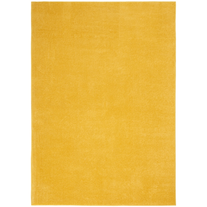 Nourison Modern Solid Indoor/Outdoor Area Rug - 6' x 9' - Yellow
