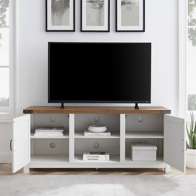 Middlebrook Firebranch 58-inch Barn Door TV Stand