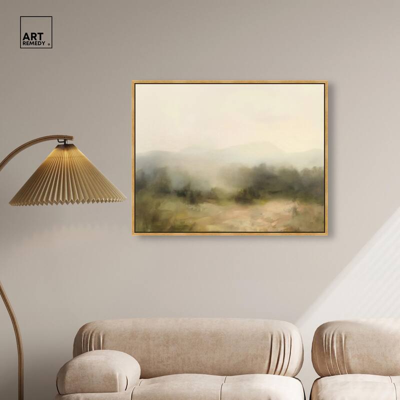Haze Horizon Canvas by Art Remedy