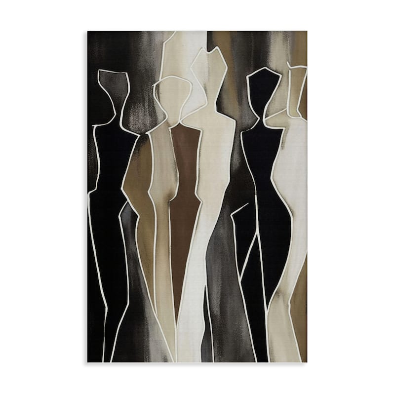 Stupell Earthy People Silhouettes Canvas Wall Art Design By LSR Creative Studio - 16 x 24