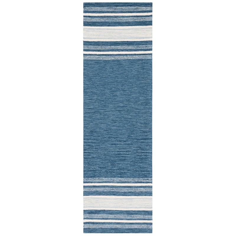 SAFAVIEH Handmade Metro Kikuko Stripe Wool Rug