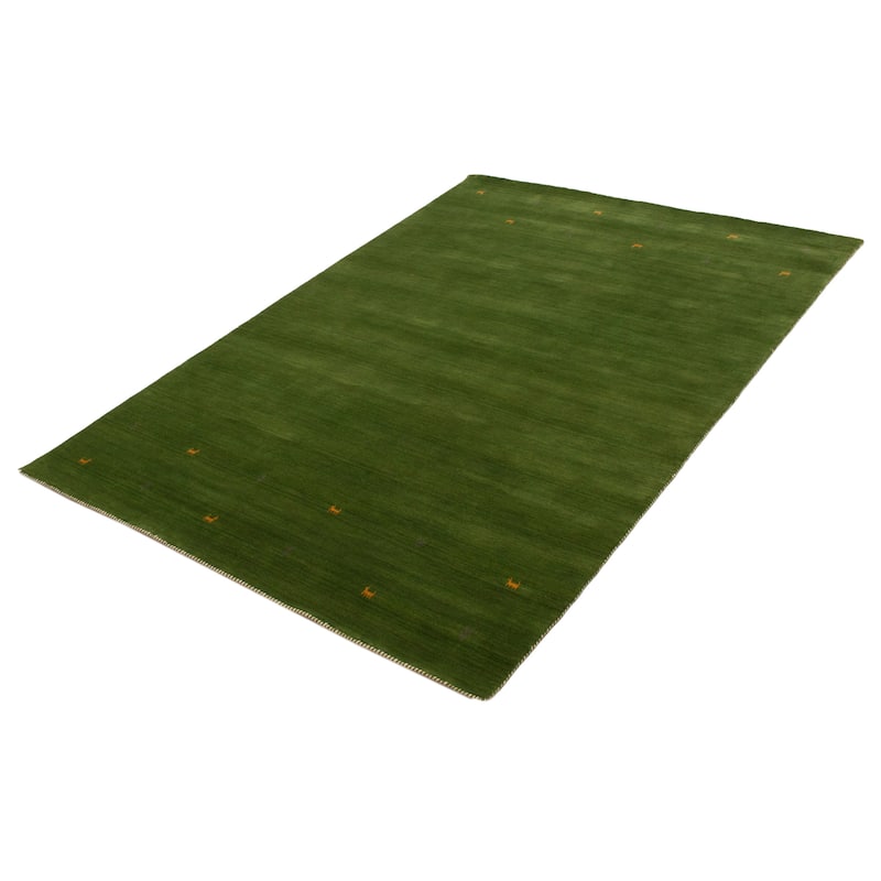 Kashkuli Gabbeh Green Rug 6'6" x 9'5" - 6'6 x 9'5