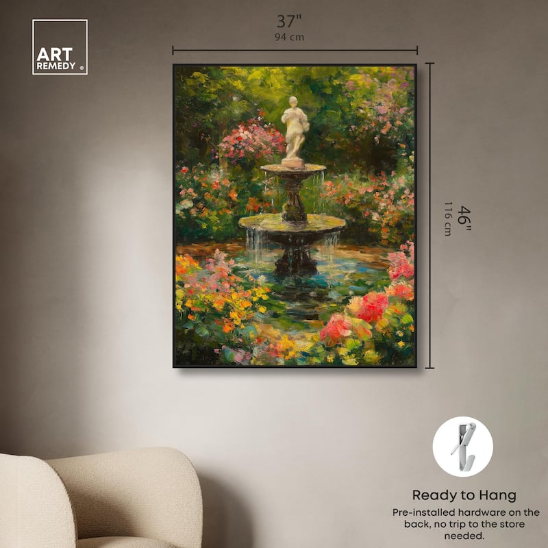 Poured Peace Canvas by Art Remedy