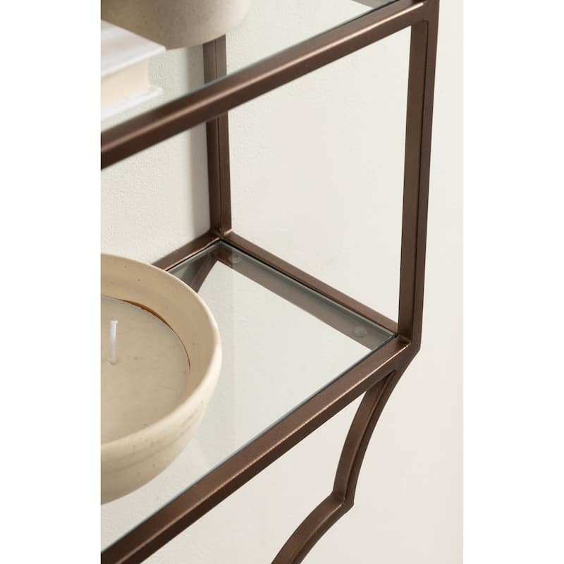 Kate and Laurel Leanna Tiered Wall Shelf