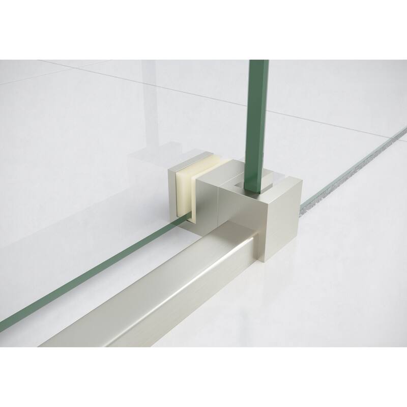 Glass Warehouse 56 in. x 78 in. Sliding Frameless Shower Door with Square Hardware