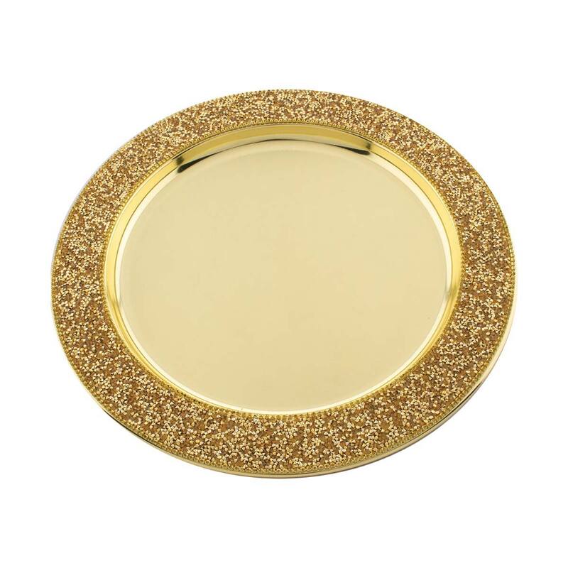 Sparkles Home Luminous Rhinestone Charger Plate
