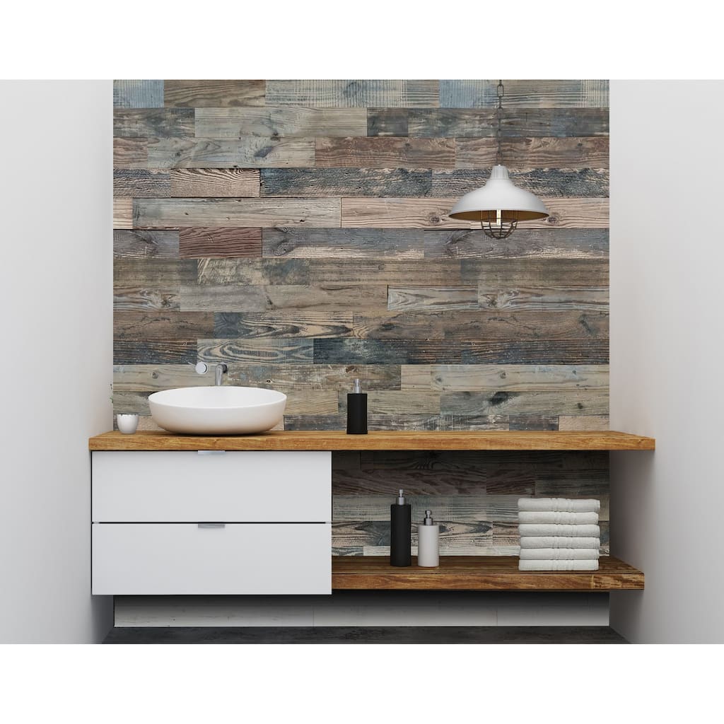 Rustic Look Naturally Weathered Reclaimed Barn Wood Panels - 72pc