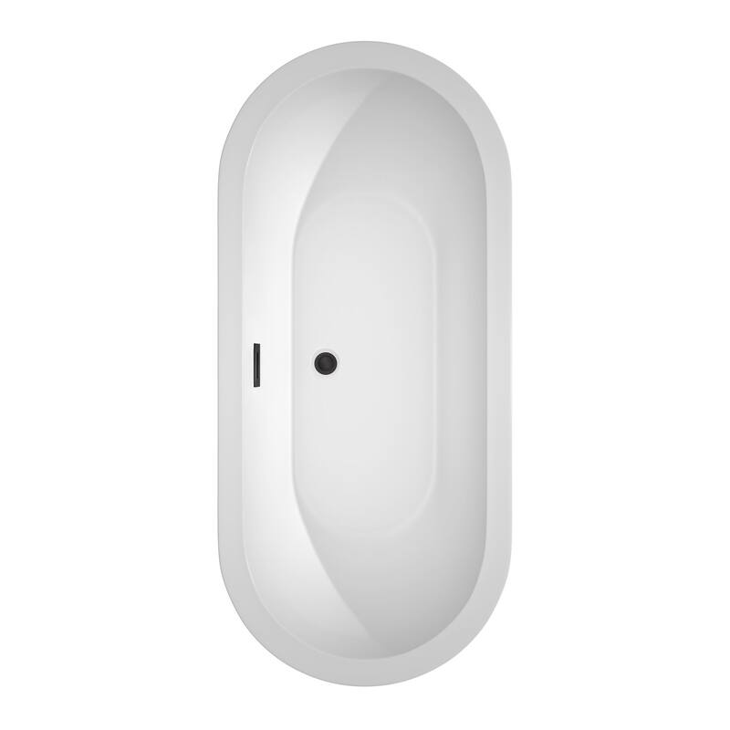 Wyndham Collection Soho 68" Free Standing Acrylic Soaking Tub with